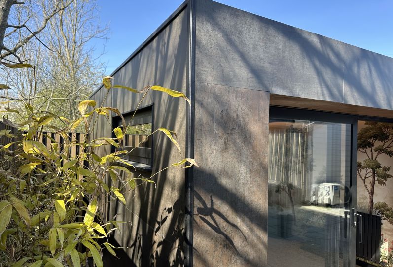 Yoga Room designed by Rachel Goozee with DesignClad Porcelain Cladding from London Stone