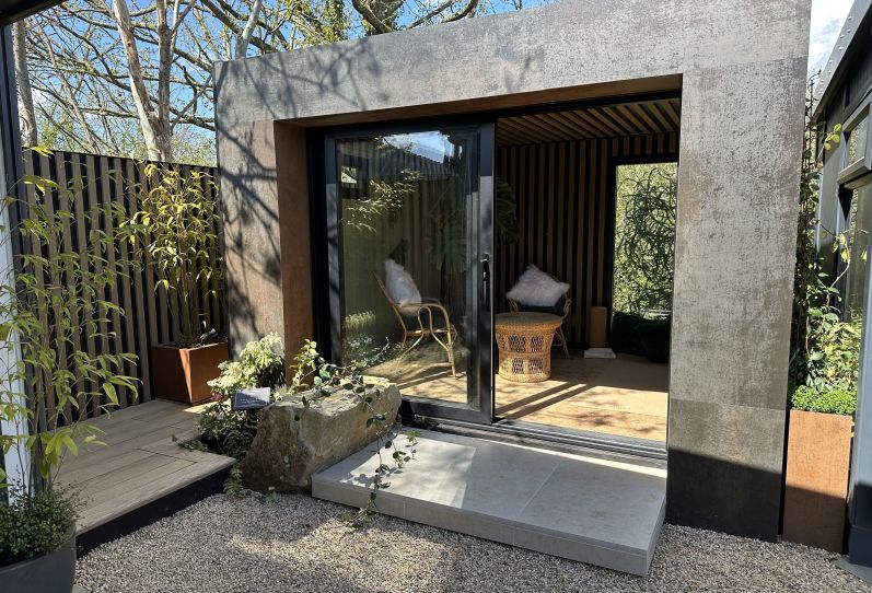 Yoga Room designed by Rachel Goozee with DesignClad Porcelain Cladding from London Stone