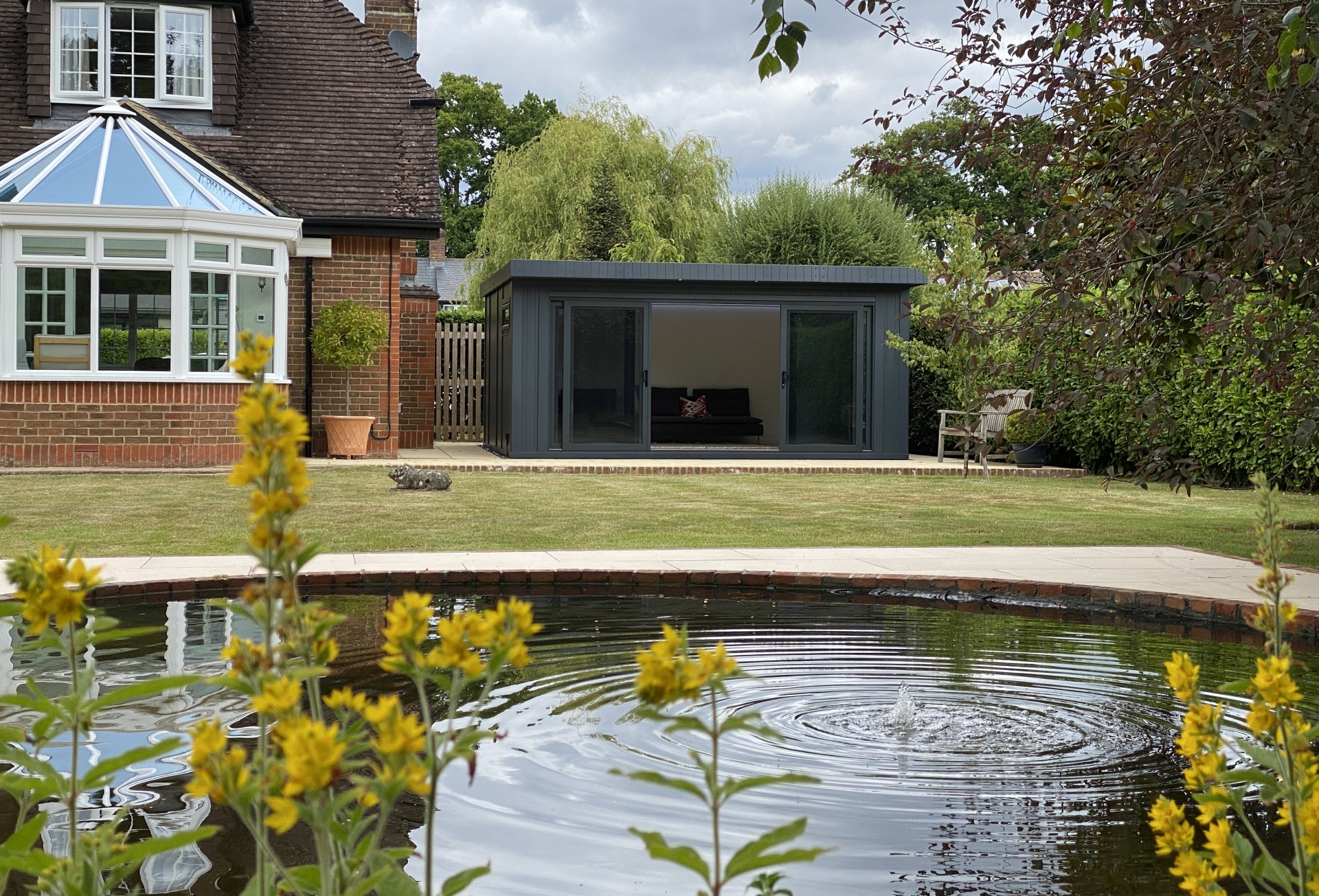 Garden Buildings with Inline Sliding Doors Bakers Garden Buildings