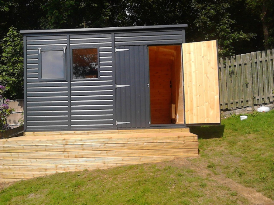 This Rook workshop is lined, insulated and comes complete with electrics - including heating and lighting for all year round use