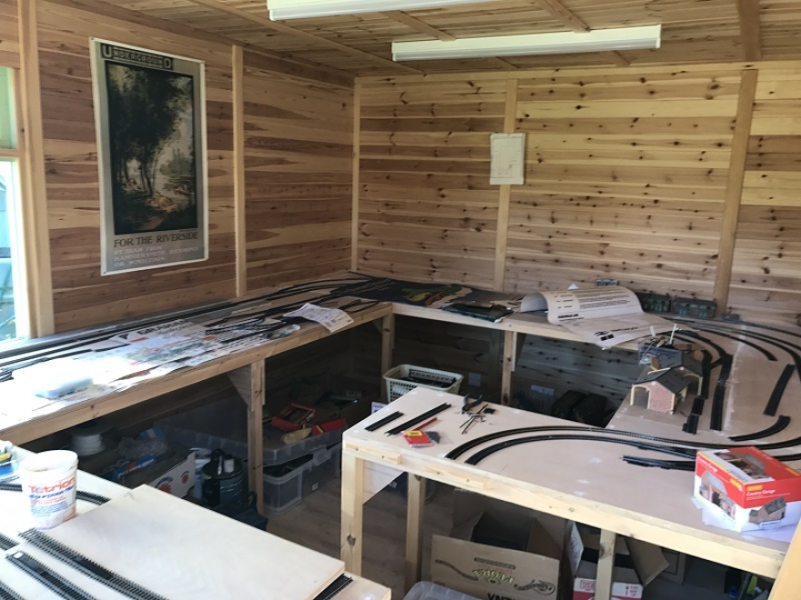 This customer chose to use his shed as a hobby room 