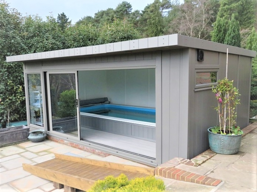 Tri-sliding doors allow the outside to come in