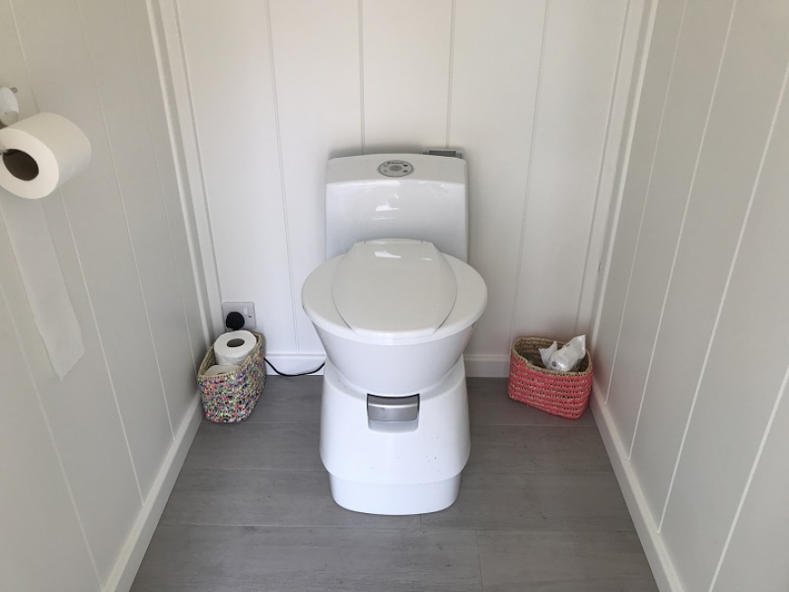 Toilet on summer house Ditching East Sussex 