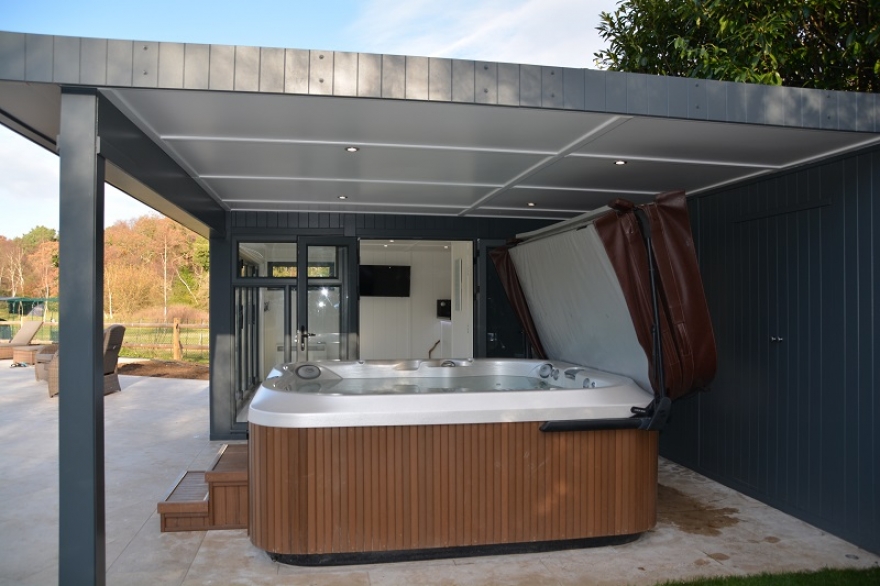 hot tub under cover in Surrey 