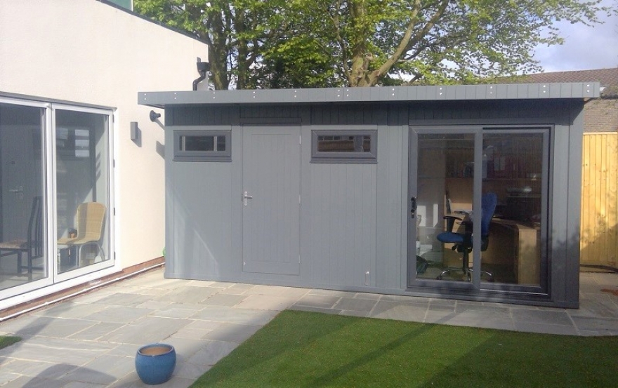 Combination Garden Office and Store Installed in Chichester