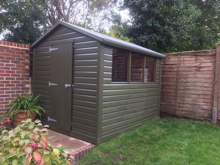 heavy duty painted garden shed 