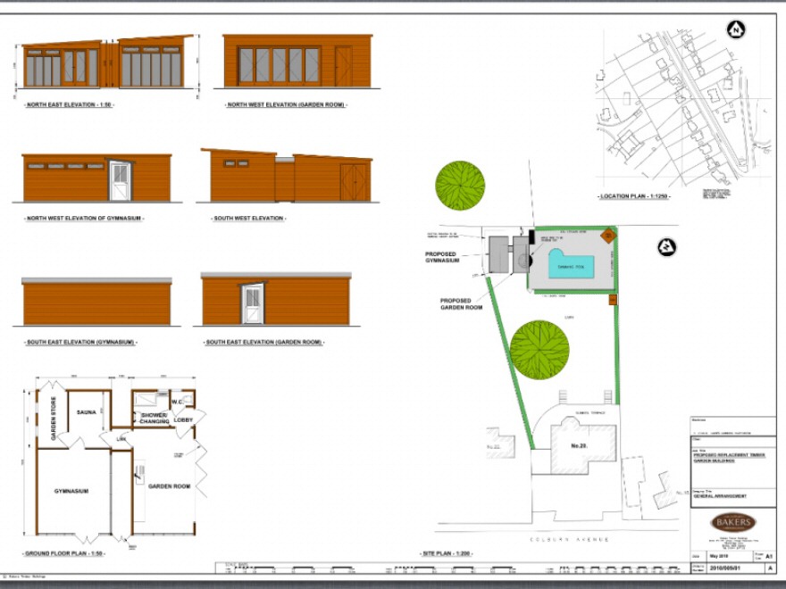 Drawing of entire project for customer information