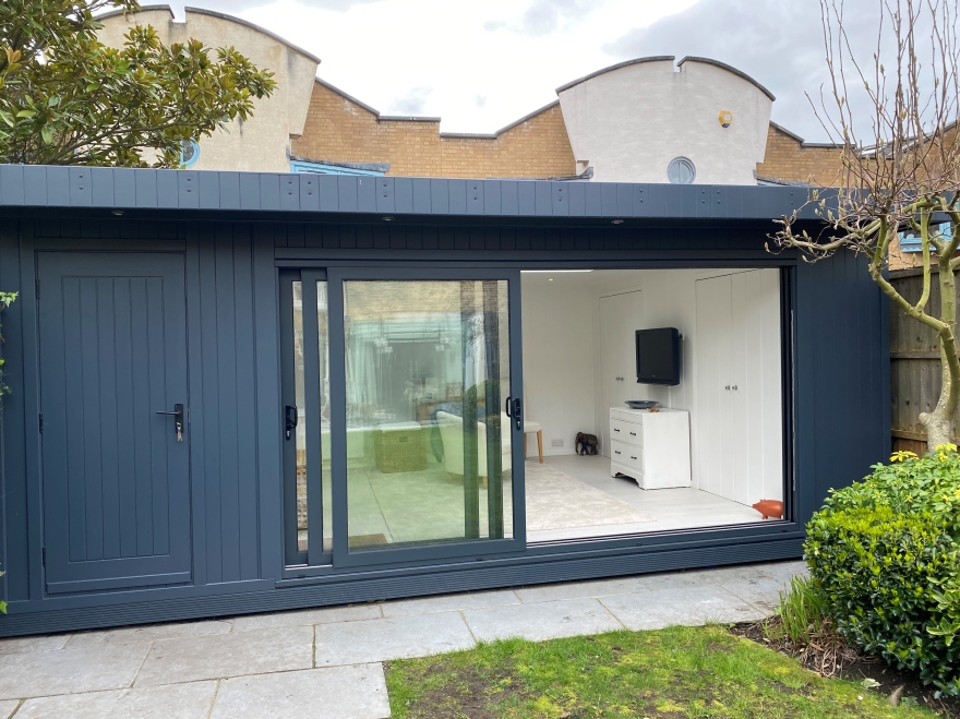 completed garden room on London 