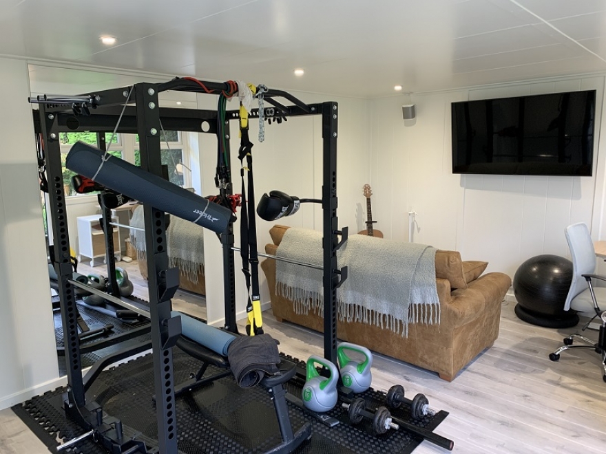 Home Gym Workout Rack in your Garden Room