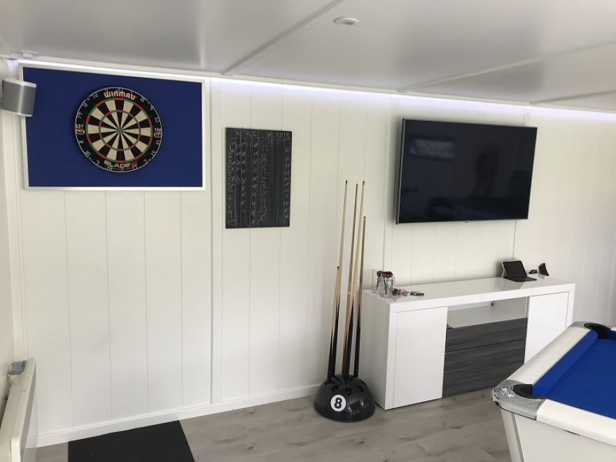 interior of the a games room cheam Surrey 