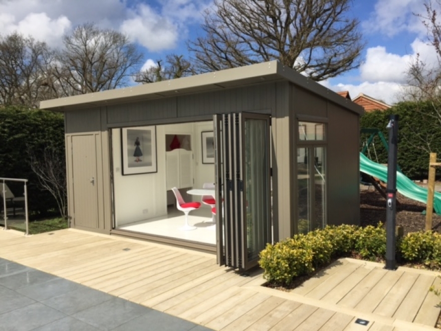 adding our bi-folding doors to your summerhouse, in Kent 