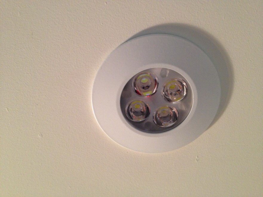 New low energy dimming LED downlight detail