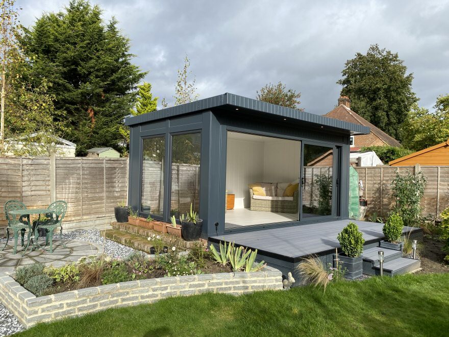 replace a garage with a summer house Kent 